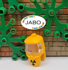 (S12/8/10) LEGO 93566c01pb01 Headgear Hood Hazard Suit
