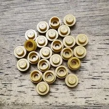 LEGO Pearl Gold Plate, Round 1 x 1 QTY 25 Part No. 4073.