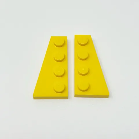 41769 41770 LEGO Parts Plate Wedge 4x2 Right & Left YELLOW (1 Pair)