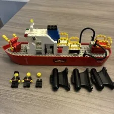 LEGO Boats: Fire Boat (4025) Incomplete w/ Floats, No Box or Manual