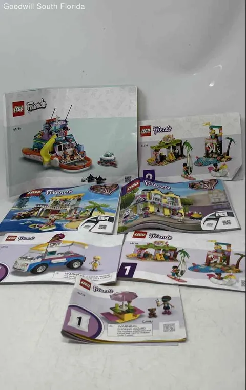 Lego Friends Instructions Manual Guide Books Lot Of 7 Pieces
