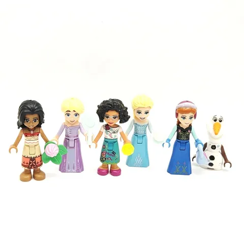 LEGO Disney Princess Mini Doll Bundle 5 Figures Anna Elsa Olaf Rapunzel Moana