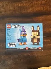lego brickheadz loony toons road runner and wile e coyote (40559) retired
