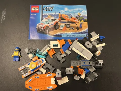 Lego Town: City: Coast Guard: 4x4 & Diving Boat Set 60012 No Box