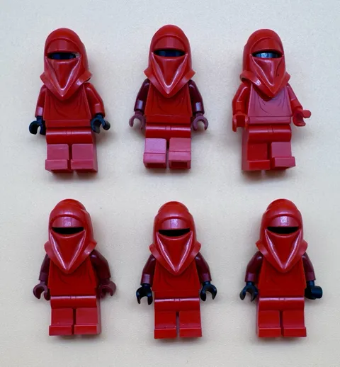 (6) LEGO Star Wars Minifigure Lot Empire Royal Guard