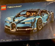 LEGO Technic Bugatti Chiron 42083 Complete - 40% Complete - Open Box W/ Manuals
