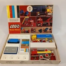 Vintage 1969 LEGO Motorized Truck Set 310 Box Model Maker Incomplete Set - READ