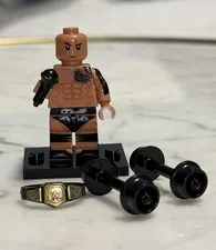 Lego The Rock Custom Printed Minifigure Dwyane Johnson WWE WWF Wrestling