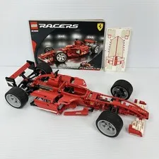 LEGO Racers 1:10 Ferrari F1 8386 Complete + Book (No Box) DUSTY STICKERS PEELED