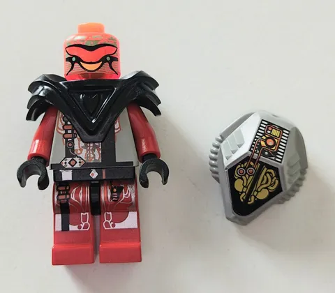 Lego Space UFO Zotaxian Red Pilot Chamon Minifigure 2847 6915 6975 6979