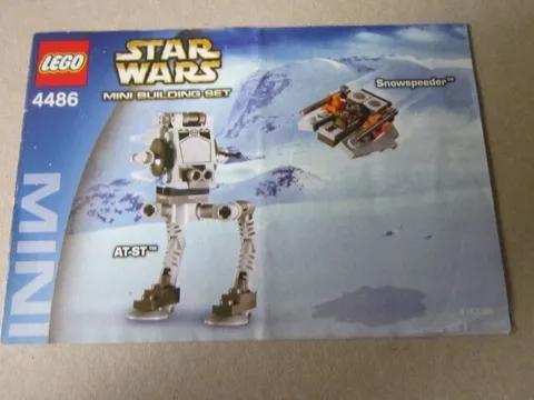 Lego Speed Star Wars Building Instructions Instruction 4486 Snowspeeder AT-ST