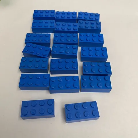 Lego 3001 Blue Replacement Parts Pieces Lot of 20
