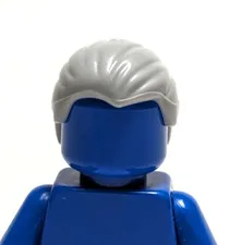 Lego - Minifigure Hair - Grey / Gray, Slicked Swept Back, Short
