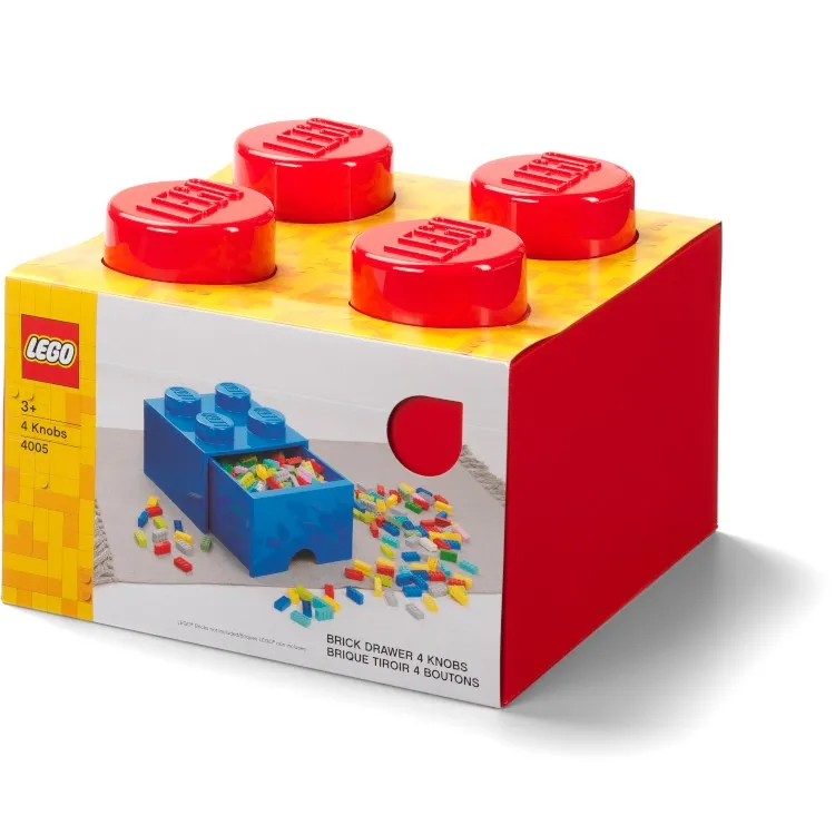 LEGO Storage Products: 40051730 4-Stud Brick Drawer Red NEW