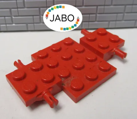 (B8/9) LEGO 2441 Chassis / Chassis 4 x 7 x 2/3 Red