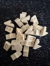 LEGO 92946 White Slope 45 2 x 1 with 2/3 Cutout  24 Pieces