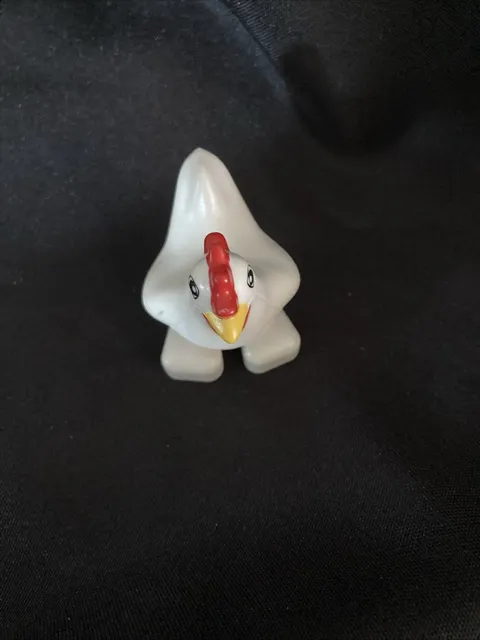 Lego Duplo WHITE CHICKEN HEN ROOSTER BIRD for FARM House Animal Zoo