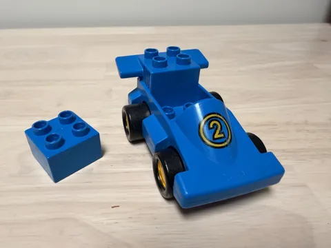 Lego Duplo 2609 Duplo Racer | Vintage Blue Car  1990