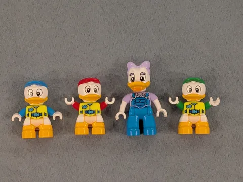 Disney Huey, Dewey, Louie, Daisy Duck Lego Duplo Minifigure Lot