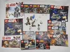 Lego Star Wars Minifigures U-3PO Silver Droid  Chewbacca/manuals Lot of 14