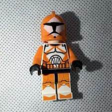 LEGO Orange Clone Trooper Armored Minifigure w/ Orange Helmet, Plastic