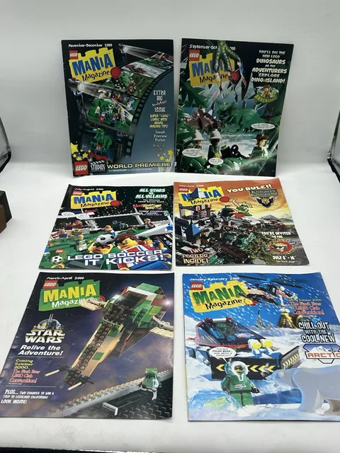 Lego Mania Magazine 2000 Complete SET All 6 Issues