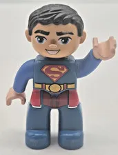 Lego Duplo Figure Superman blue/red Used Good Condition 