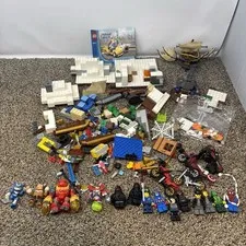 Lego And Mega Blocks Parts And Minifigures Lot