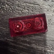 LEGO Parts - Trans-Red Plate 1 x 2 - No 3023 - QTY 1