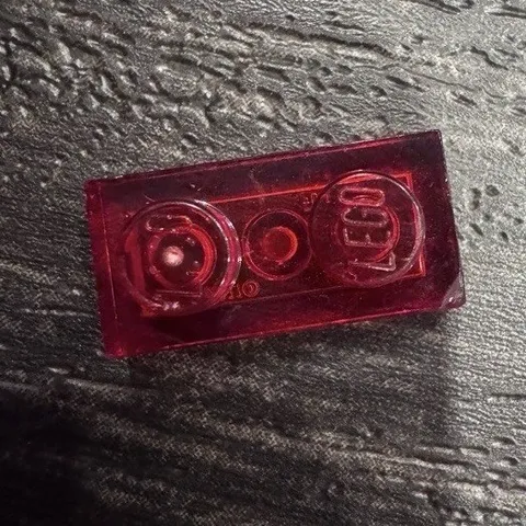 LEGO Parts - Trans-Red Plate 1 x 2 - No 3023 - QTY 1