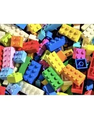 150 LEGO Basic Bricks Blocks Sizes 1x1 1x2 2x2 2x3 2x4 bulk lot mix colors