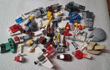 A Lego Assorted Star Wars Micro Builds Incomplete Falcon Slave 1 Republic