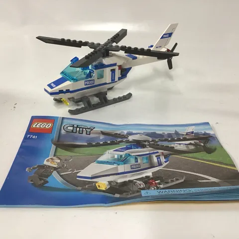 Retired 2008 LEGO CITY: Police Helicopter (7741)  97% complete