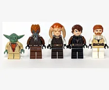 LEGO Star Wars Clone Wars Jedi Minifigure Lot Yoda Plo Koon Saesee Tiin Anakin