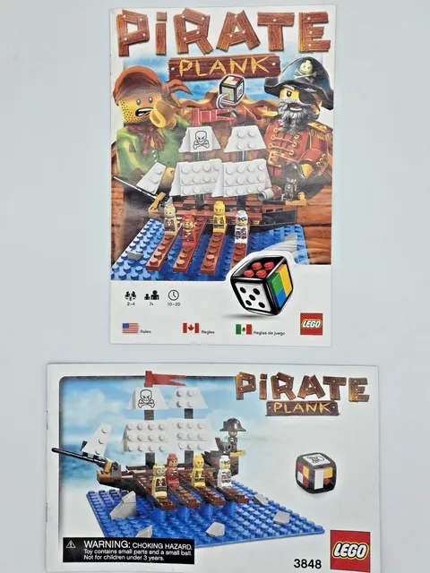 LEGO Pirate Plank 3848 - Game Rules Instruction Guide MANUALS ONLY  - Lot of 2