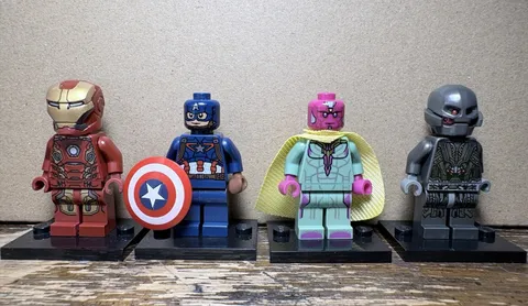 LEGO MARVEL AGE OF ULTRON LOT OF 4 (Vision, Iron Man, Cap, Ultron Prime)