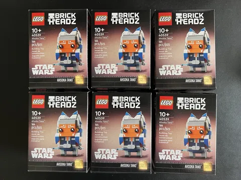 LEGO Star Wars Lot of 6 Ahsoka Tano BrickHeadz 40539 - New / Sealed NSIB