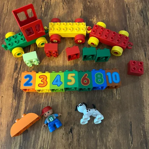 LEGO DUPLO Number Train 10558 Retired 2013 Replacement Pieces Boy Dog