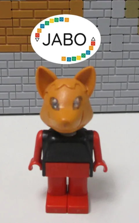 (E5/14) Lego Fabuland Figure fab5e Freddy Fox 140 350 3667 3681 3717