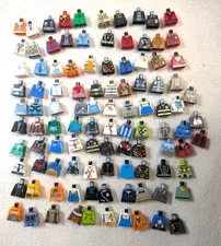 *No Arms/Hands* LEGO Bulk Lot 100 Minifigure TORSOS Batman Ninjago City