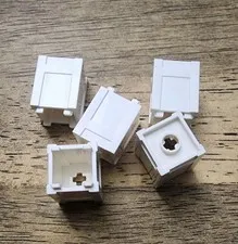 LEGO White Container, Box 2 x 2 x 2 - Top Opening. QTY 5. Part 61780