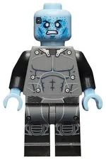 LEGO® Minifigure Super Heroes sh0141 Electro Black and Dark Bluish0 Gray Outfit 