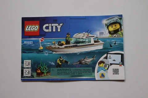 LEGO® City 60221 Diving Yacht Instruction Manual Only!