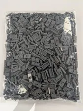 Lego Lot  x700 Dark Bluish Gray Plate 1 Stud Jumper 1 x 2 # 15573 Bulk