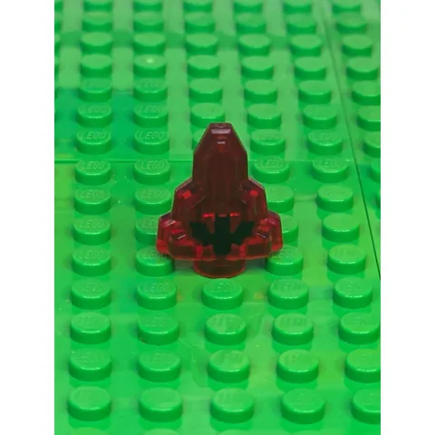 LEGO Black Bat Moonstone Rock Piece 1x2 Crystal Stepped - 2012