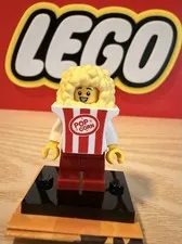 Lego CMF Series 23 Popcorn Costume Guy Minifigure With Stand & Paper Insert