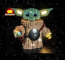 Brick Shine -GC Light kit for Lego Grogu (Mandalorian Apprentice) 75446 (NEW)