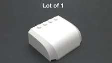 Lego 5x6x2 Windscreen White with Curved Top Canopy with 4 Studs Lot of 1