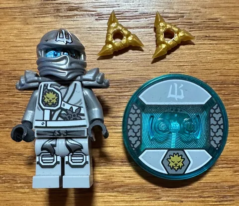 LEGO Dimensions Ninjago ZANE minifigure with disc