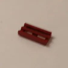 Lego x1 Dark Red 1x2 Grille, Bottom Groove, 2412b (028-289)
